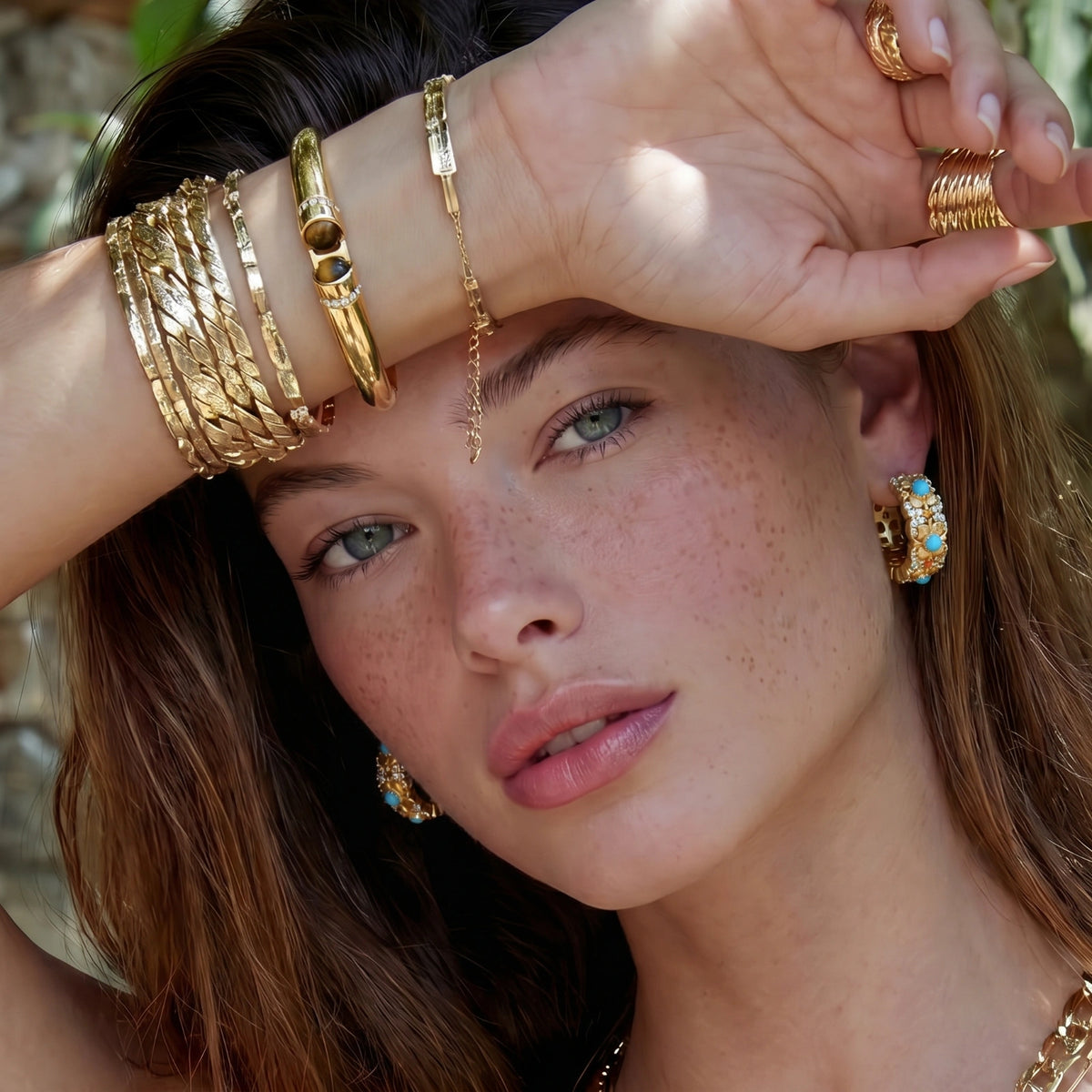 Tiger Eye Bangle by Avelie